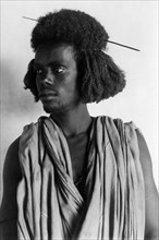 africa, eritrea, giovane uomo habab cammelliere, 1910 1920