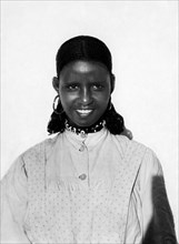 africa, eritrea, giovane donna tigrina cristiana, 1940
