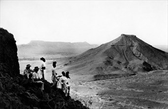 africa, eritrea, dancalia, valle di gaarre, 1920