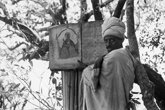 afrique, éthiopie, homme religieux éthiopien, 1910 1920