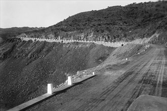 afrique, éthiopie, construction de routes, tract d'adigrat alequà, 1930 1940