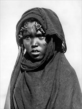 afrique, ethiopie, fille saho d'assaorta, 1920 1930
