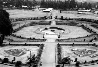 afrique, éthiopie, addis abeba, un jardin, 1920 1930