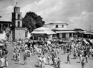 africa, etiopia, harar, la piazza, 1920 1930