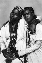 afrique, éthiopie, deux femmes chrétiennes abyssiniennes, 1930 1940