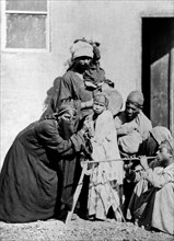 afrique, égypte, le caire, danseurs arabes, 1878