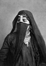 afrique, égypte, le caire, jeune femme arabe, 1878