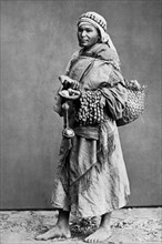 africa, egitto, il cairo, venditore ambulante, 1878