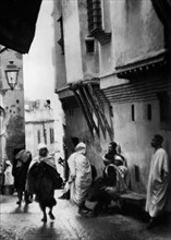 afrique, algérie, algiers, vie dans les rues, 1930