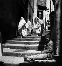 afrique, algérie, algiers, un quartier indigène, 1920 1930