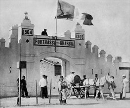 africa, marocco, casablanca, il forte gharbia, 1910 1920