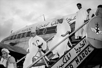 africa, marocco, arrivo all'aeroporto di casablanca, 1930