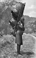 afrique, afrique du sud, zululand, une femme zulu, 1935