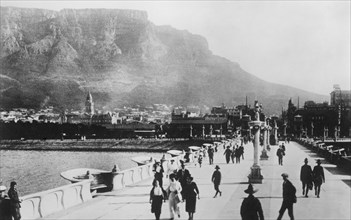 afrique, afrique du sud, vue de cape town, 1920 1930