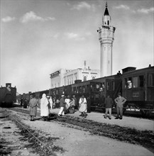 afrique, tunisie, biserta, mosquée près de la gare, 1920 1930
