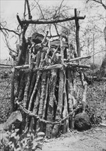 africa, rhodesia del nord, trappola batongo per scimmie, 1920 1930