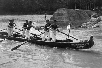 europa, italie, turin, croisière internationale d'aviron turin, venise, rome, 1911