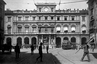 europa, italie, turin, hôtel de ville, 1920 1930