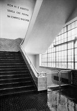europa, italy, turin, fiat-mirafiori automobile industry, one of the stairs leading to the dressing rooms and the canteen, 1920 1930