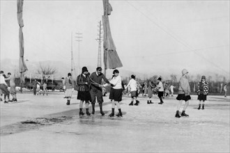 europa, italia, torino, pista di pattinaggio, 1920 1930