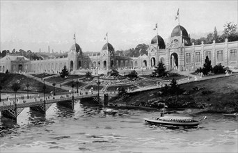 europa, italia, torino, esposizione, il palazzo delle ferrovie, 1911