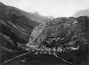 europa, italia, valle d'aosta, la thuile, panorama, 1930