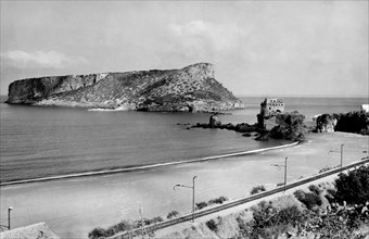 isola di dino, praia a mare, calabria, italy, 1955