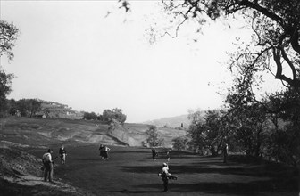 europa, italia, liguria, san remo, giocatori di golf, 1920 1930