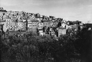 europe, italie, ligurie, san remo, vue de la vieille ville, années 1920