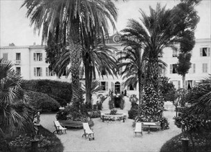 europe, italie, ligurie, san remo, jardin de l'hôtel victoria, 1910 1920