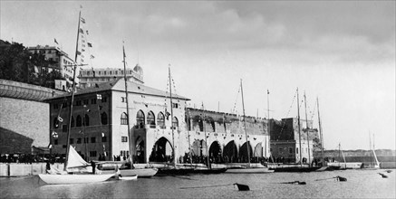 europa, italia, liguria, genova, inaugurazione dello yacht club italiano, 1929