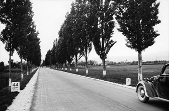 europa, italia, abruzzo, l'acquila, strada statale dell'appennino abruzzese, 1920 1930
