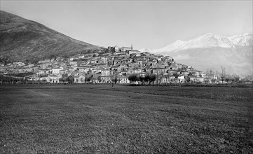 europe, italie, abruzzes, scurcula marsicana, panorama, 1930 1940