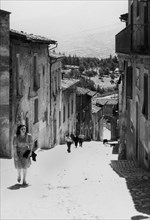 europe, italie, abruzzes, l'aquila, via alla porta bazzano, 1920 1930
