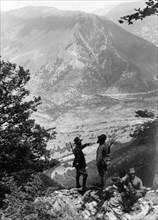 europe, italie, abruzzes, parc national des abruzzes, des terrasses à camosciara, 1910