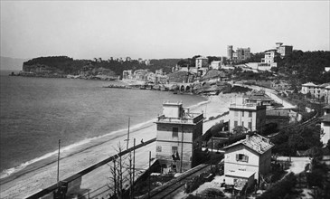 panorama de celle ligure, ligurie, italie 1920