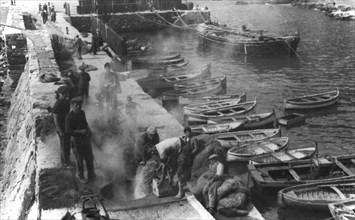 pêcheurs, camogli, ligurie, italie 1920 1930
