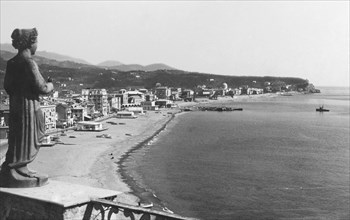 panorama marina albisola, ligurie, italie 1920 1930