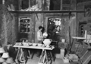 craft laboratory, albisola, liguria, italy 1920