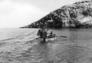 pêcheurs, île d'elba, portoferraio, toscane, italie 1955