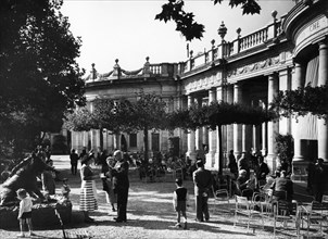 garden, tettuccio spa, montecatini terme, tuscany, italy 1965