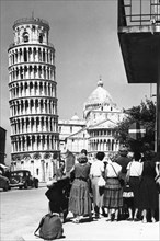 Leaning Tower of Pisa, tuscany, 1966
