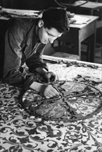 handicraft, tuscany, italy, 1965