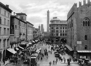 rue rizzoli, bologne, émilie romagne, italie, 1920-30