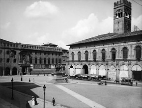 palazzo del podestà e palazzo del comune, bologne, émilie romagne, 1930