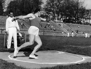 athlétisme, lancer du disque, adolfo consolini, champion olympique, 1960
