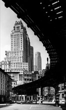 new york, le chemin de fer surélevé, 1952