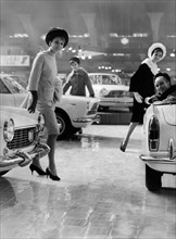 europe, italie, piedmont, turin, salon de l'automobile, stand fiat, 1963