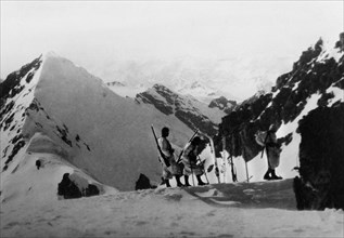 refuge hochforch, alpine, bolzano, trentino alto adige, italie 1915-18