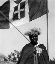 Afrique, Érythrée, décoré, avec queue de lion sur la tête, 1920 1930